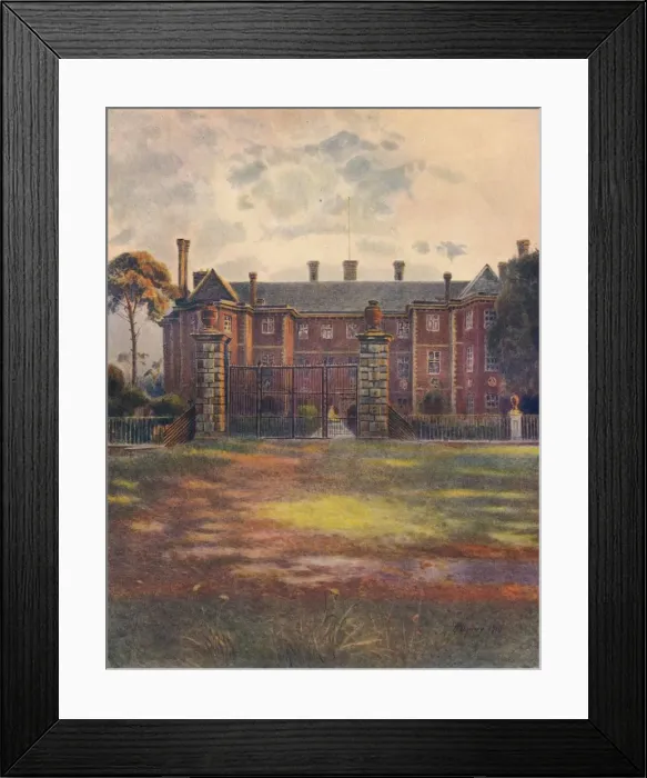 Framed Print : Ham House, 1910, (1914). Artist: Jamess Ogilvy Framed Print : Ham House, 1910, (1914). Artist: Jamess Ogilvy