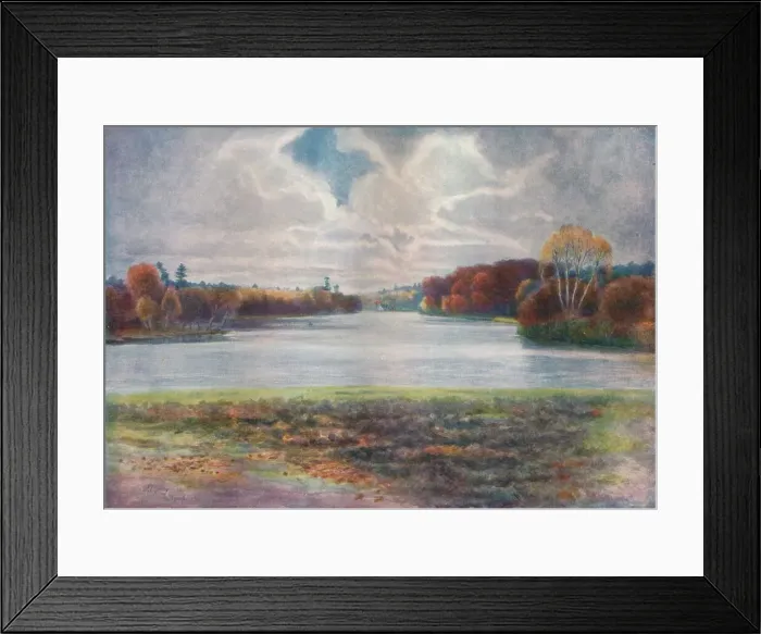 Framed Print : Virginia Water, c1911, (1914). Artist: Jamess Ogilvy Framed Print : Virginia Water, c1911, (1914). Artist: Jamess Ogilvy