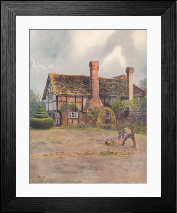 Framed Print : Alfold House Plan, 1911, (1914). Artist: Jamess Ogilvy Framed Print : Alfold House Plan, 1911, (1914). Artist: Jamess Ogilvy
