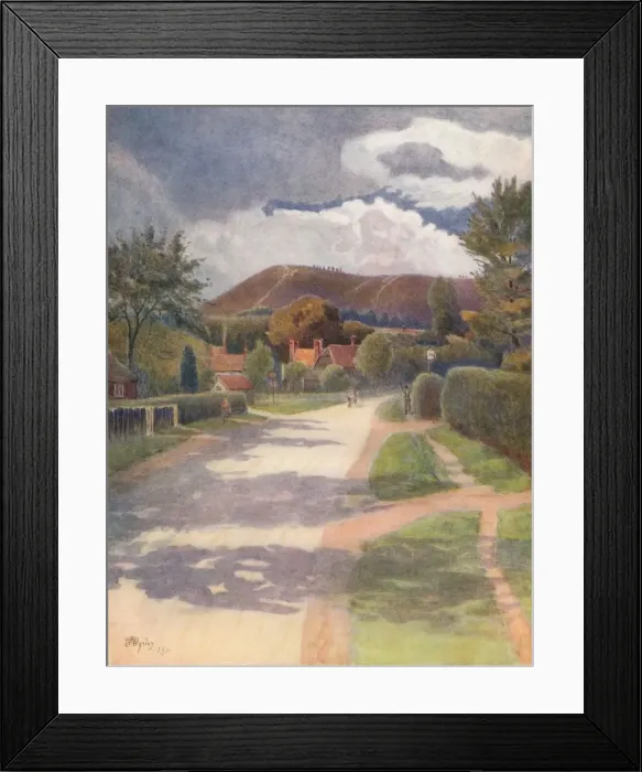 Framed Print : Ewehurst Village, 1911, (1914). Artist: Jamess Ogilvy Framed Print : Ewehurst Village, 1911, (1914). Artist: Jamess Ogilvy
