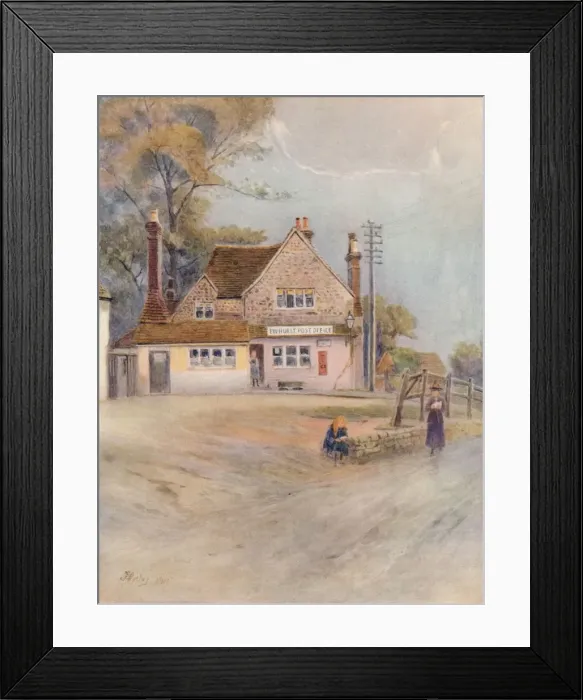 Framed Print : Ewehurst Post Office, 1911, (1914). Artist: Jamess Ogilvy Framed Print : Ewehurst Post Office, 1911, (1914). Artist: Jamess Ogilvy