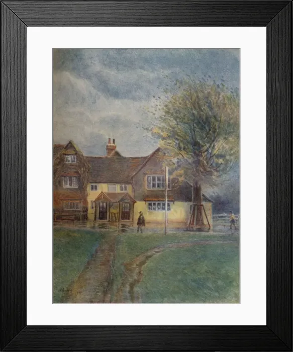 Framed Print : Abinger Hatch Inn, 1911, (1914). Artist: Jamess Ogilvy Framed Print : Abinger Hatch Inn, 1911, (1914). Artist: Jamess Ogilvy
