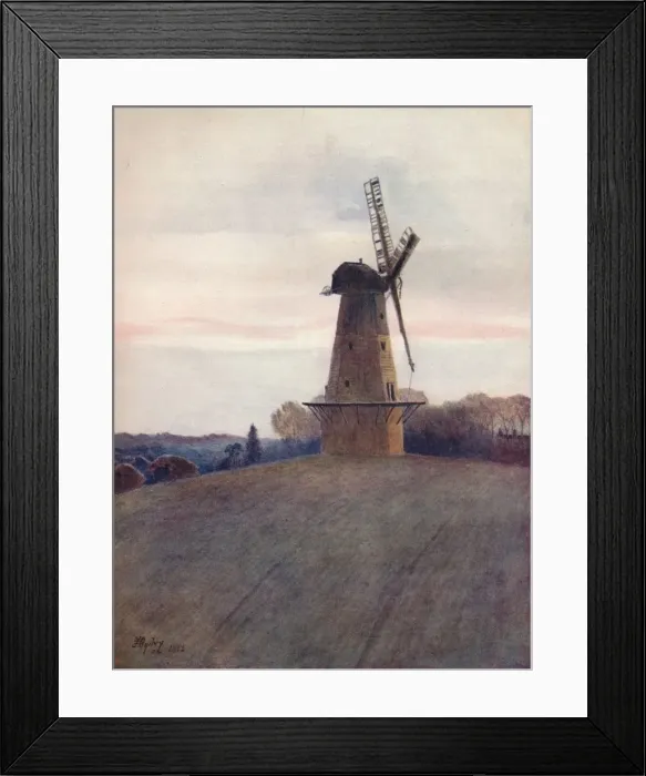 Framed Print : Aylmers Mill, Ockley, 1912, (1914). Artist: Jamess Ogilvy Framed Print : Aylmers Mill, Ockley, 1912, (1914). Artist: Jamess Ogilvy