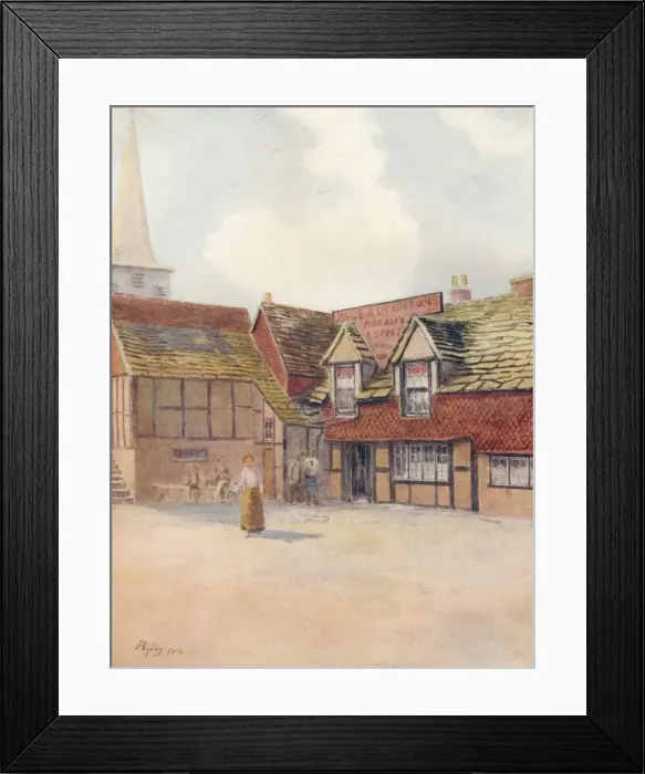 Framed Print : The Six Bells, Horley, 1912, (1914). Artist: Jamess Ogilvy Framed Print : The Six Bells, Horley, 1912, (1914). Artist: Jamess Ogilvy