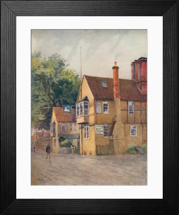 Framed Print : The White Hart, Godstone, 1913, (1914). Artist: Jamess Ogilvy Framed Print : The White Hart, Godstone, 1913, (1914). Artist: Jamess Ogilvy