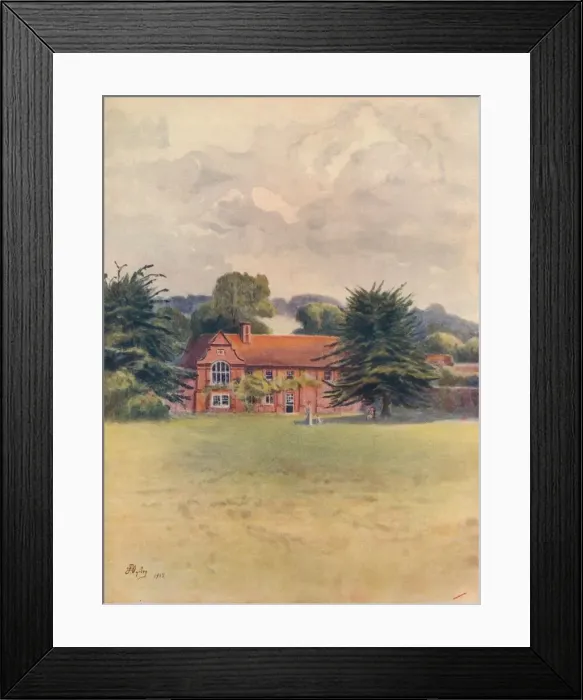 Framed Print : Slyfield Place, 1912, (1914). Artist: Jamess Ogilvy Framed Print : Slyfield Place, 1912, (1914). Artist: Jamess Ogilvy