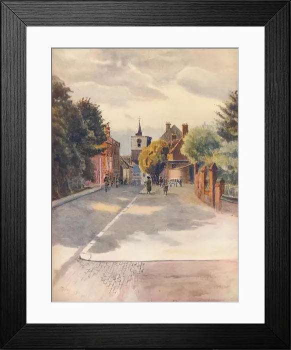 Framed Print : Carshalton, 1912, (1914). Artist: Jamess Ogilvy Framed Print : Carshalton, 1912, (1914). Artist: Jamess Ogilvy