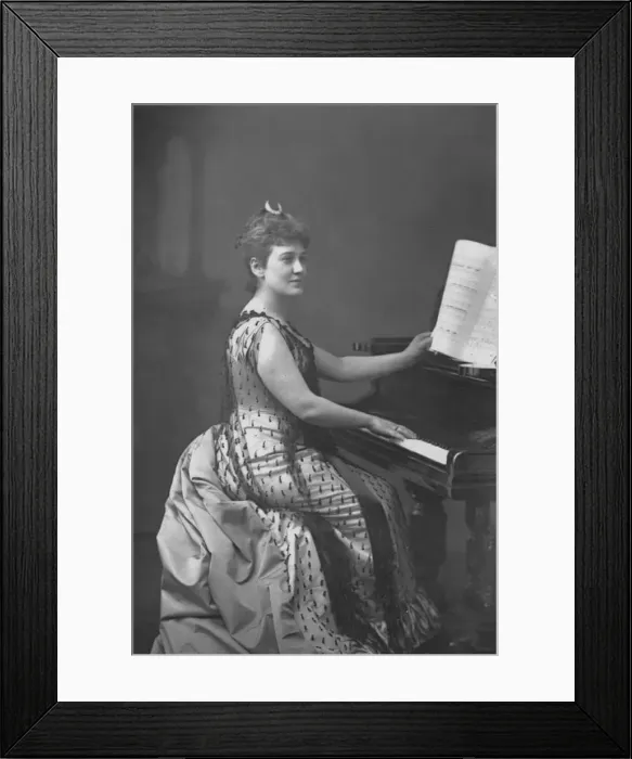Framed Print : Madame Nordica, c1891. Artist: W&D Downey Framed Print : Madame Nordica, c1891. Artist: W&D Downey