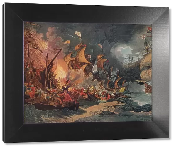 Defeat of the Spanish Armada, c1797. Artist: Philip James de Loutherbourg