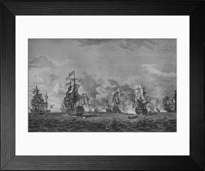 Framed Print : Battle of Lagos, c1760. Artist: Richard Paton Framed Print : Battle of Lagos, c1760. Artist: Richard Paton