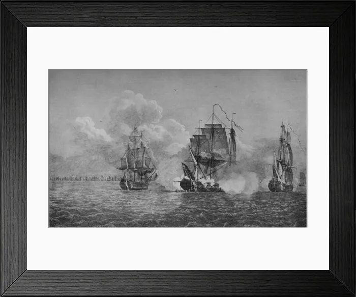 Framed Print : Capture of the Thetis and Phenix, c1770. Artist: Dominic Serres Framed Print : Capture of the Thetis and Phenix, c1770. Artist: Dominic Serres