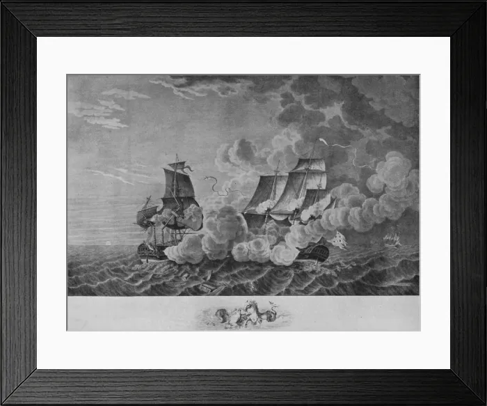 Framed Print : The Fox and the Junon, c1840. Artist: Francois Jacques Dequevauviller Framed Print : The Fox and the Junon, c1840. Artist: Francois Jacques Dequevauviller