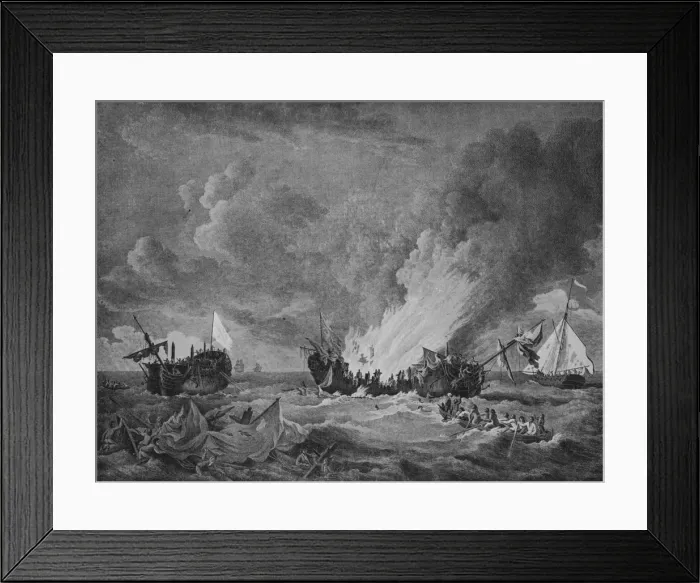 Framed Print : The Quebec and the Surveillante, c1780. Artist: Richard Paton Framed Print : The Quebec and the Surveillante, c1780. Artist: Richard Paton