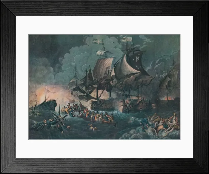 Framed Print : The Glorious First of June, c1795 Artist: Philip James de Loutherbourg Framed Print : The Glorious First of June, c1795 Artist: Philip James de Loutherbourg