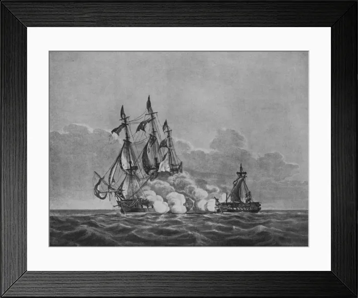 Framed Print : The Constitution and the Java, c1813. Artist: Nicholas Pocock Framed Print : The Constitution and the Java, c1813. Artist: Nicholas Pocock