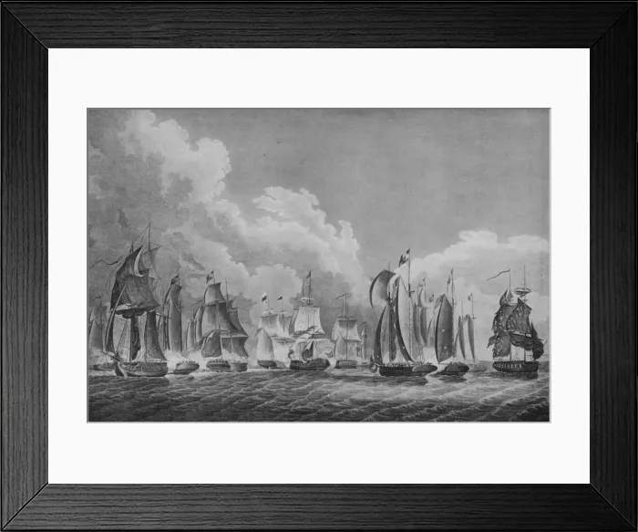 Framed Print : Action on Lake Erie, c1814. Artists: Thomas Sully, Francis Kearny Framed Print : Action on Lake Erie, c1814. Artists: Thomas Sully, Francis Kearny