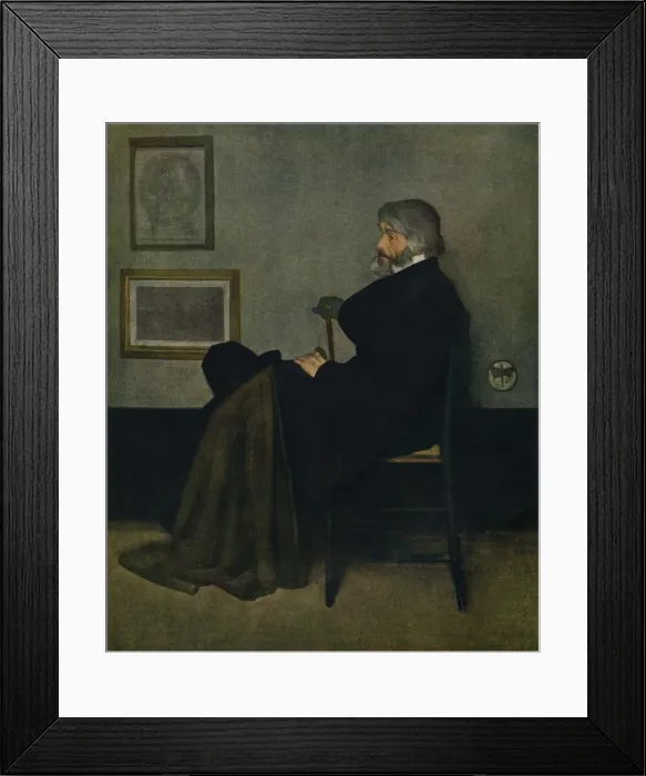 Framed Print : Arrangement in Grey and Black, No. 2: Thomas Carlyle, c1872. Artist: James Abbott McNeill Whistler Framed Print : Arrangement in Grey and Black, No. 2: Thomas Carlyle, c1872. Artist: James Abbott McNeill Whistler
