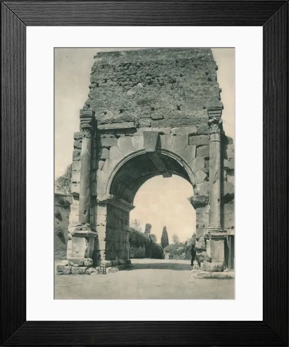 Framed Print : The Arch of Drusus, Rome, c1926 (1927). Artist: Eugen Poppel Framed Print : The Arch of Drusus, Rome, c1926 (1927). Artist: Eugen Poppel