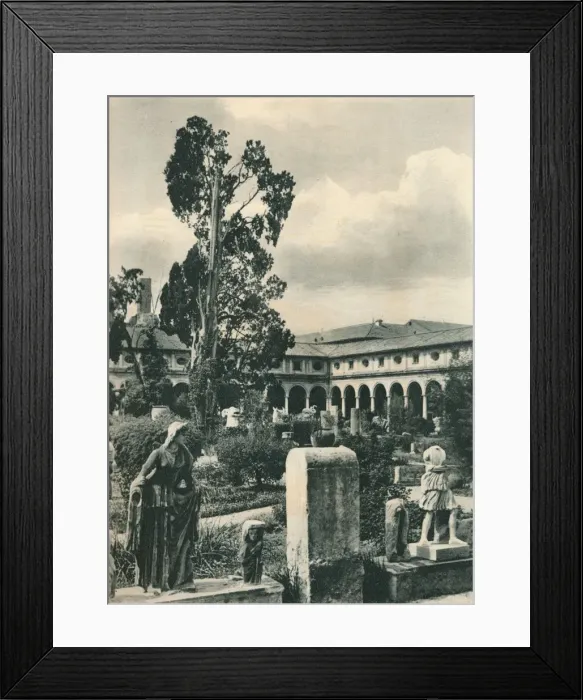 Framed Print : Garden in the Museum of the Baths of Diocletian, Rome, Italy, c1926 (1927). Artist: Eugen Poppel Framed Print : Garden in the Museum of the Baths of Diocletian, Rome, Italy, c1926 (1927). Artist: Eugen Poppel