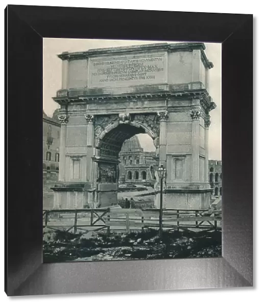 Arch of Titus, Rome, Italy, 1927. Artist: Eugen Poppel