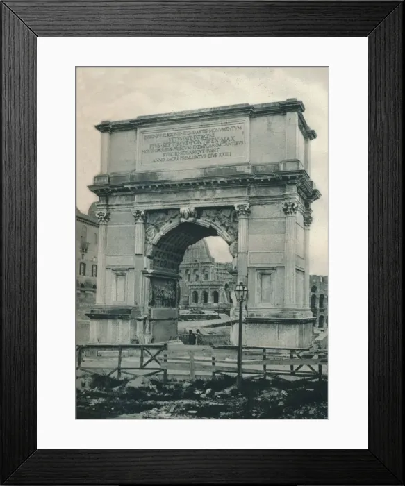 Framed Print : Arch of Titus, Rome, Italy, 1927. Artist: Eugen Poppel Framed Print : Arch of Titus, Rome, Italy, 1927. Artist: Eugen Poppel