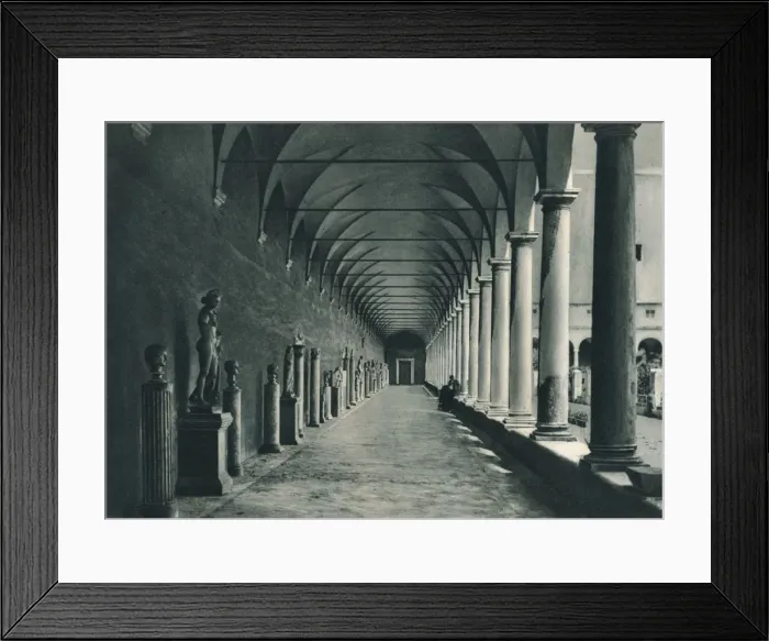 Framed Print : Cloisters in the museum of the Baths of Diocletian, Rome, Italy, 1927. Artist: Eugen Poppel Framed Print : Cloisters in the museum of the Baths of Diocletian, Rome, Italy, 1927. Artist: Eugen Poppel