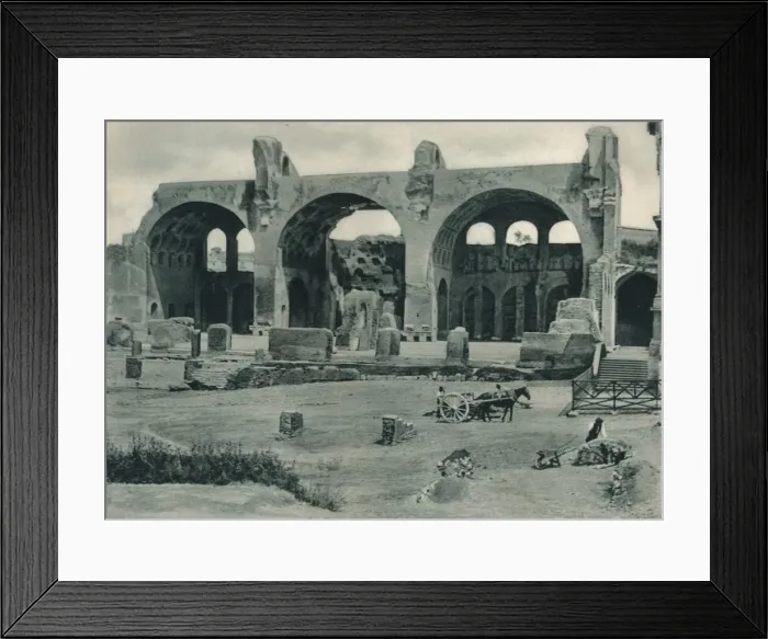 Framed Print : Basilica of Maxentius and Constantine in the Forum Romanum, Rome, Italy, 1927. Artist: Eugen Poppel Framed Print : Basilica of Maxentius and Constantine in the Forum Romanum, Rome, Italy, 1927. Artist: Eugen Poppel