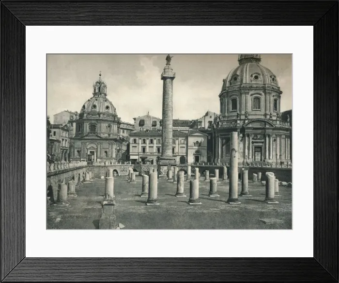 Framed Print : Forum of Trajan, Rome, Italy, 1927. Artist: Eugen Poppel Framed Print : Forum of Trajan, Rome, Italy, 1927. Artist: Eugen Poppel