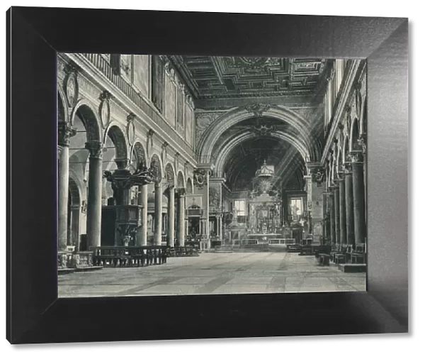 Interior of the Basilica of Santa Maria in Ara Coeli on the Capitoline Hill, Rome, Italy, 1927. Artist: Eugen Poppel