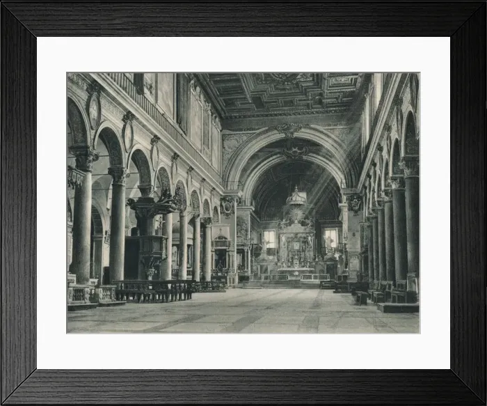 Framed Print : Interior of the Basilica of Santa Maria in Ara Coeli on the Capitoline Hill, Rome, Italy, 1927. Artist: Eugen Poppel Framed Print : Interior of the Basilica of Santa Maria in Ara Coeli on the Capitoline Hill, Rome, Italy, 1927. Artist: Eugen Poppel