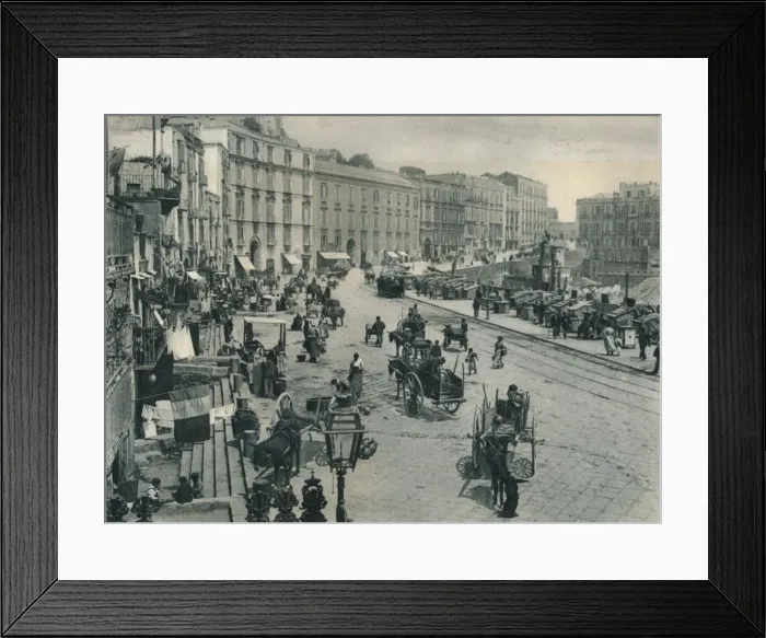 Framed Print : Borgo Santa Lucia, Naples, Italy, 1927. Artist: Eugen Poppel Framed Print : Borgo Santa Lucia, Naples, Italy, 1927. Artist: Eugen Poppel