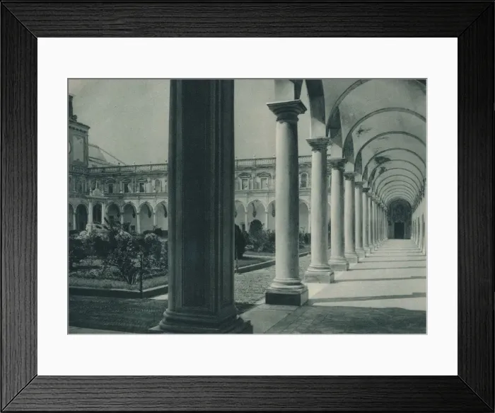 Framed Print : Cloisters in the Monastery of San Martino, near Naples, Italy, 1927. Artist: Eugen Poppel Framed Print : Cloisters in the Monastery of San Martino, near Naples, Italy, 1927. Artist: Eugen Poppel