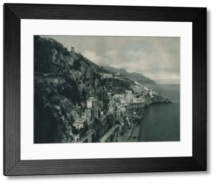 Framed Print : View of Amalfi, Italy, 1927. Artist: Eugen Poppel Framed Print : View of Amalfi, Italy, 1927. Artist: Eugen Poppel