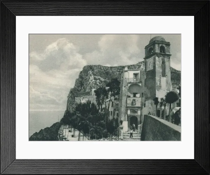 Framed Print : Church on the shore, Capri, Italy, 1927. Artist: Eugen Poppel Framed Print : Church on the shore, Capri, Italy, 1927. Artist: Eugen Poppel