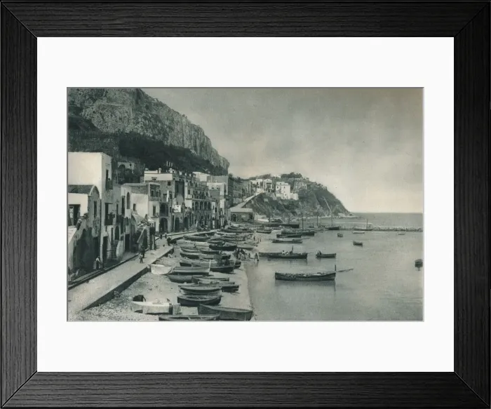 Framed Print : Marina Grande, Capri, Italy, 1927. Artist: Eugen Poppel Framed Print : Marina Grande, Capri, Italy, 1927. Artist: Eugen Poppel