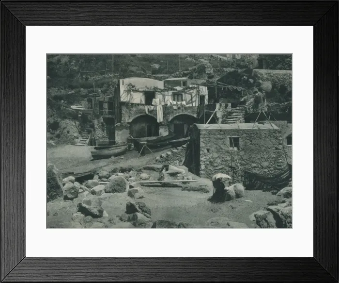 Framed Print : House on the Marina Grande, Capri, Italy, 1927. Artist: Eugen Poppel Framed Print : House on the Marina Grande, Capri, Italy, 1927. Artist: Eugen Poppel