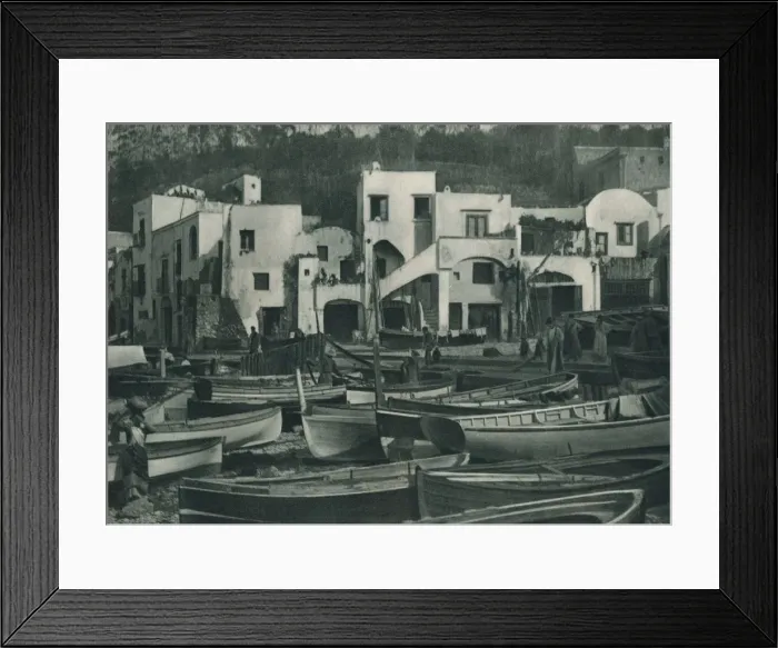 Framed Print : Marina Grande, Capri, Italy, 1927. Artist: Eugen Poppel Framed Print : Marina Grande, Capri, Italy, 1927. Artist: Eugen Poppel