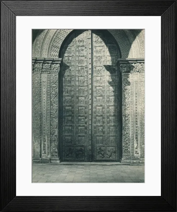 Framed Print : Doors of Monreale Cathedral, Sicily, Italy, 1927. Artist: Eugen Poppel Framed Print : Doors of Monreale Cathedral, Sicily, Italy, 1927. Artist: Eugen Poppel