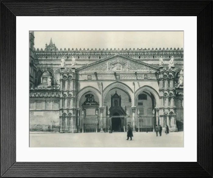 Framed Print : Main entrance of the Cathedral, Palermo, Sicily, Italy, 1927. Artist: Eugen Poppel Framed Print : Main entrance of the Cathedral, Palermo, Sicily, Italy, 1927. Artist: Eugen Poppel