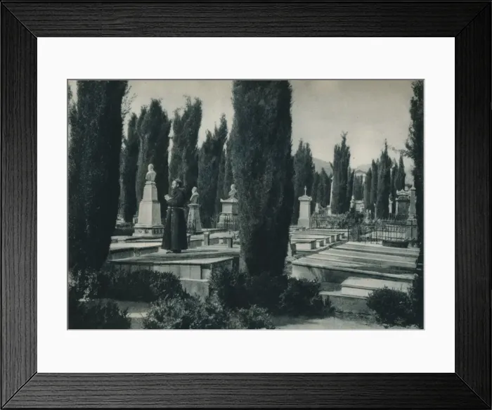 Framed Print : Part of the cemetery, Palermo, Sicily, Italy, 1927. Artist: Eugen Poppel Framed Print : Part of the cemetery, Palermo, Sicily, Italy, 1927. Artist: Eugen Poppel