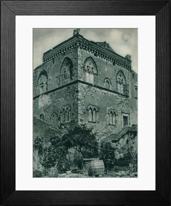 Framed Print : House from the time of Islamic rule, Taormina, Sicily, Italy, 1927. Artist: Eugen Poppel Framed Print : House from the time of Islamic rule, Taormina, Sicily, Italy, 1927. Artist: Eugen Poppel
