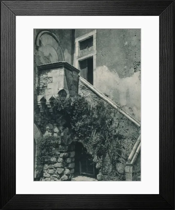 Framed Print : A quiet corner of Taormina, Sicily, Italy, 1927. Artist: Eugen Poppel Framed Print : A quiet corner of Taormina, Sicily, Italy, 1927. Artist: Eugen Poppel