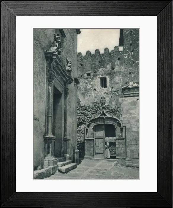 Framed Print : Entrance of a church, Taormina, Sicily, Italy, 1927. Artist: Eugen Poppel Framed Print : Entrance of a church, Taormina, Sicily, Italy, 1927. Artist: Eugen Poppel