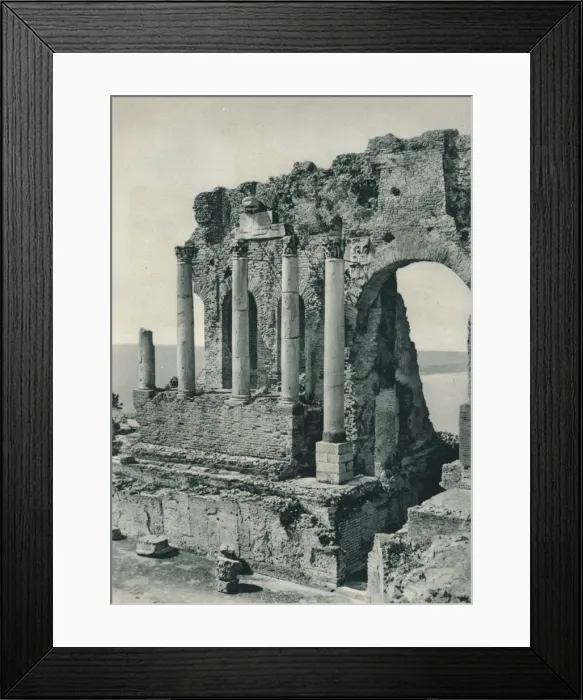 Framed Print : Part of the Greek Theatre, Taormina, Sicily, 1927. Artist: Eugen Poppel Framed Print : Part of the Greek Theatre, Taormina, Sicily, 1927. Artist: Eugen Poppel
