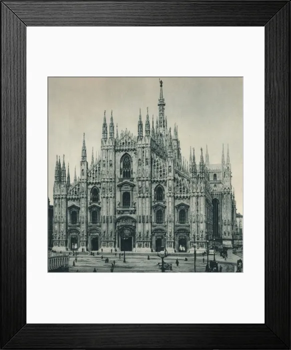 Framed Print : Facade of the Duomo, Milan, Italy, 1927. Artist: Eugen Poppel Framed Print : Facade of the Duomo, Milan, Italy, 1927. Artist: Eugen Poppel
