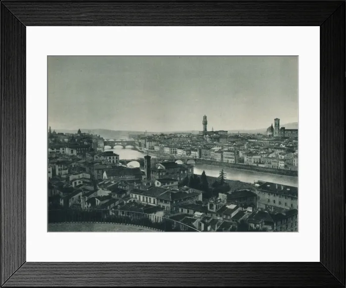 Framed Print : Florence, Italy, 1927. Artist: Eugen Poppel Framed Print : Florence, Italy, 1927. Artist: Eugen Poppel