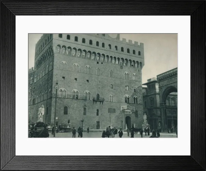 Framed Print : Palazzo Vecchio, Piazza della Signoria, Florence, Italy, 1927. Artist: Eugen Poppel Framed Print : Palazzo Vecchio, Piazza della Signoria, Florence, Italy, 1927. Artist: Eugen Poppel