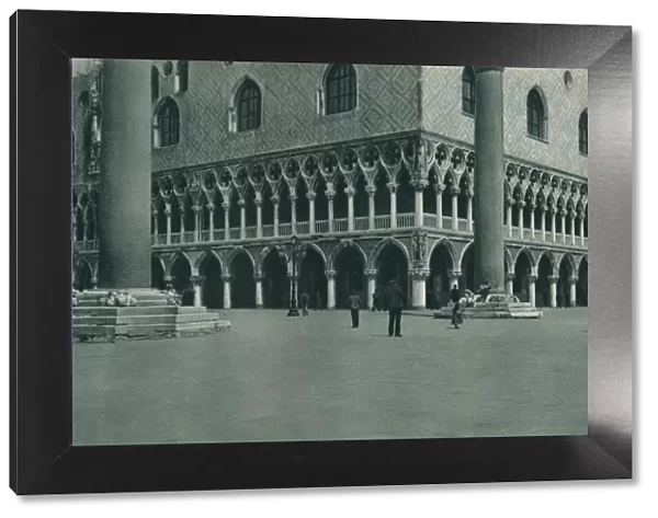 Corner of the Doges Palace on the Piazzetta di San Marco, Venice, Italy, 1927. Artist: Eugen Poppel