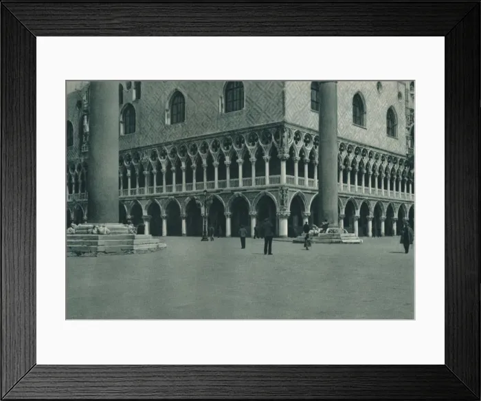 Framed Print : Corner of the Doges Palace on the Piazzetta di San Marco, Venice, Italy, 1927. Artist: Eugen Poppel Framed Print : Corner of the Doges Palace on the Piazzetta di San Marco, Venice, Italy, 1927. Artist: Eugen Poppel