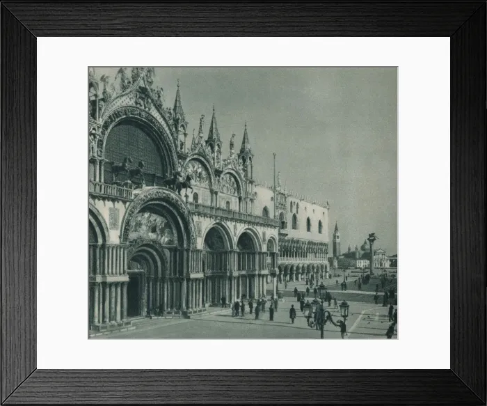 Framed Print : St Marks Basilica, Venice, Italy, 1927. Artist: Eugen Poppel Framed Print : St Marks Basilica, Venice, Italy, 1927. Artist: Eugen Poppel